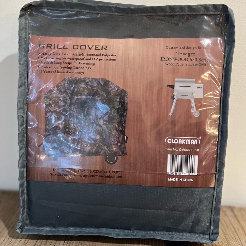 Cloakman Grill Cover for - Traeger IRONWOOD 650 Series Wood Pellet Smoker